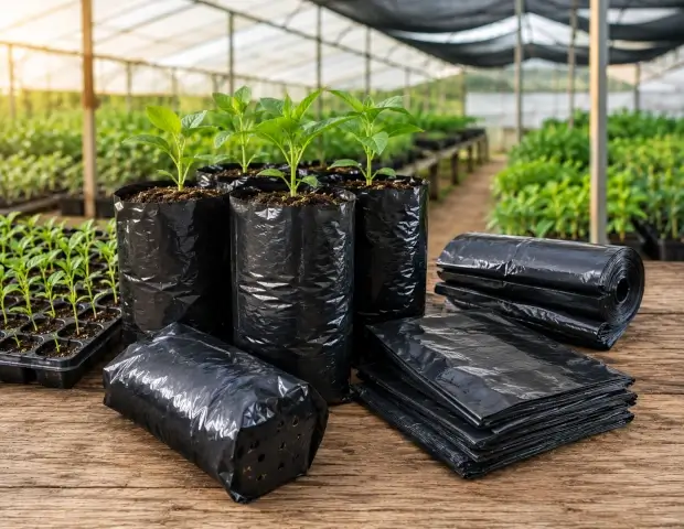 Bolsas negras para semilleros y viveros