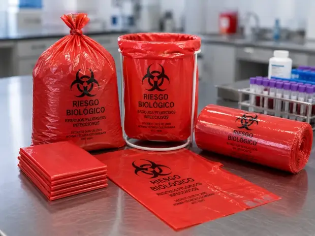 Bolsas rojas para riesgo biológico