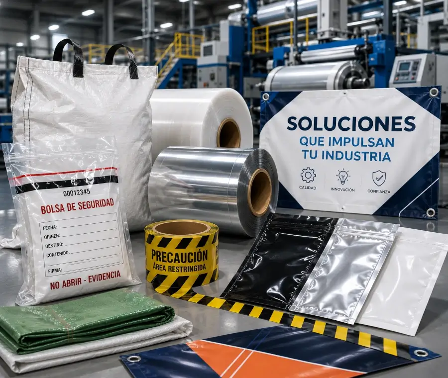 Productos plásticos para seguridad, publicidad, logística y procesos industriales