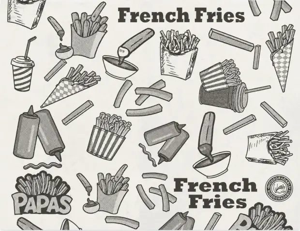 Bolsas antigrasa para papas fritas y alimentos fritos