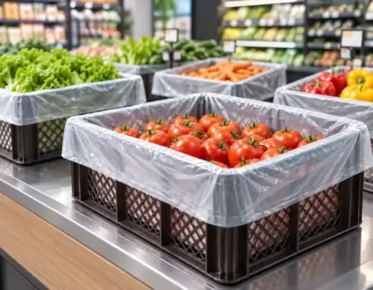 Bolsas plásticas para cubrir canastillas y tinas
