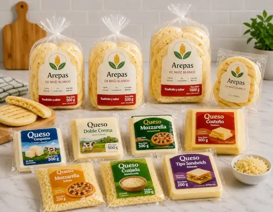 Bolsas impresas para empacar arepas