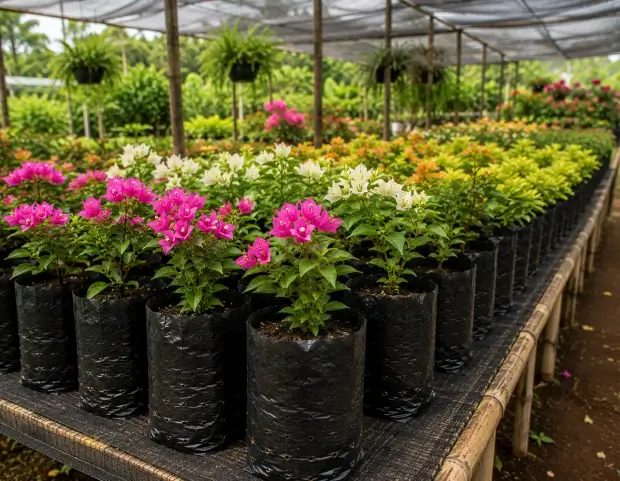 Bolsas para semilleros de plantas ornamentales, flores y jardinería