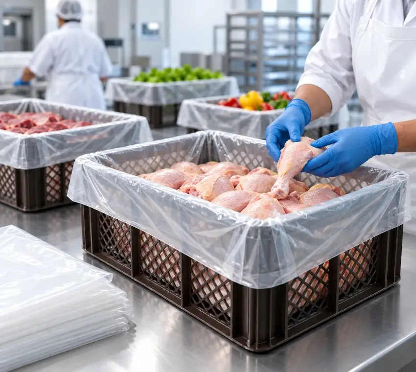 Bolsas tina y canastilla para empaque y transporte de alimentos