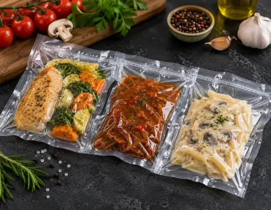 Alimentos preparados empacados al vacío