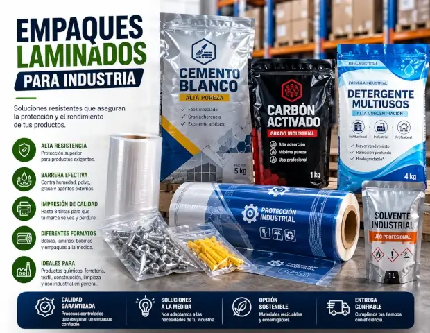 Empaques laminados para productos e insumos industriales