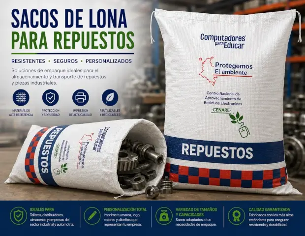 Sacos de lona resistentes para repuestos, herramientas y suministros